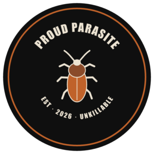 Proud Parasite hard enamel cockroach lapel pin