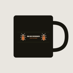 Cockroach Colony funny ceramic coffee mug - 350ml